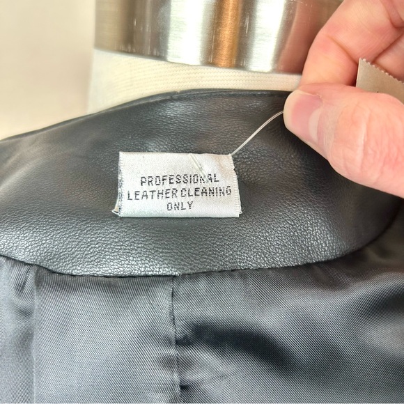 Cache Western Black Leather Fringe Zip Coat - Picture 7 of 8